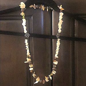 Necklace of semi precious stones, mid long length